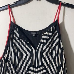 Komarov printed chiffon dress